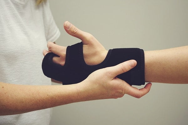 hand brace for orthopedic injury